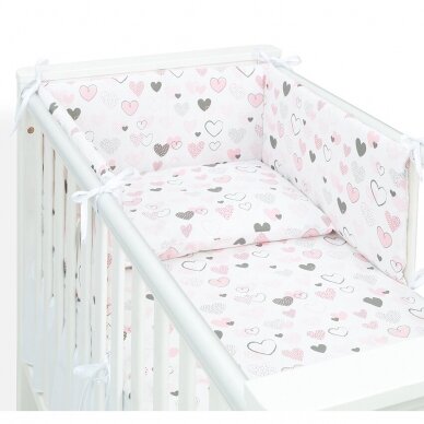 3pcs bedding set (A) Hearts