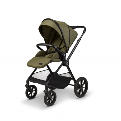 Moon stroller CLICC 2/1 moss green melange 3