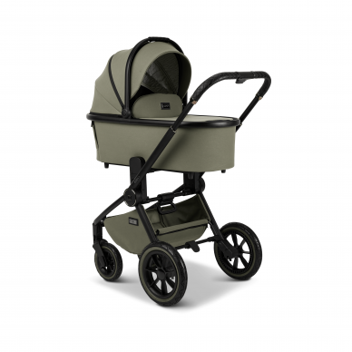 Moon stroller Resea+ 2/1 moss green black matt 1