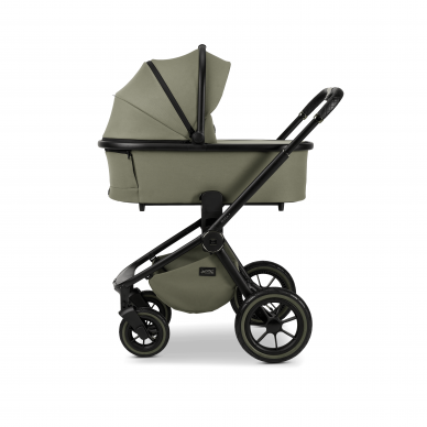 Moon stroller Resea+ 2/1 moss green black matt