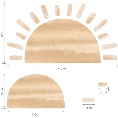 Pastelowe Lovesticker sun beige 7