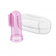 Baby toothbrush and gum massager,pink 723/03