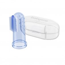 Baby toothbrush and gum massager, blue, 723/02