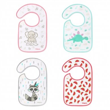 Babyono terry baby bib FLAVOR EXPLORER, m6+ 832