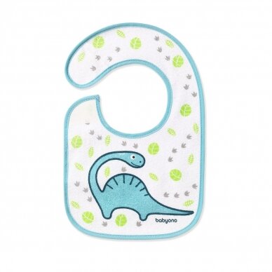 Babyono terry baby bib I EAT AND I GROW , m3+ 831 2