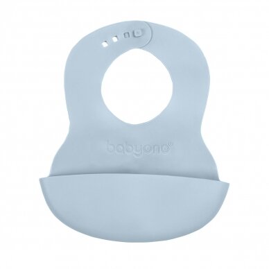 Babyono soft baby bib with adjustable lock blue 835/02