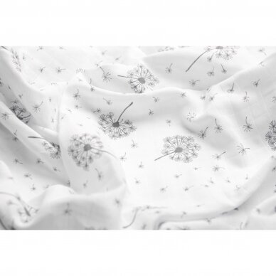 Muslin swaddle blanket – dandelion 4