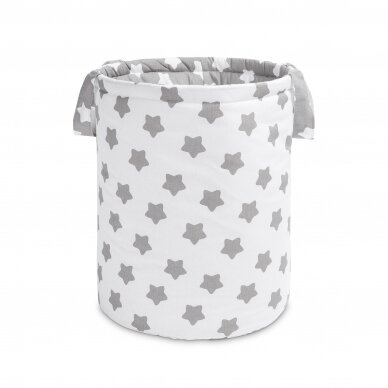 BASKET FOR TOYS - STARS GREY (40x50) 1