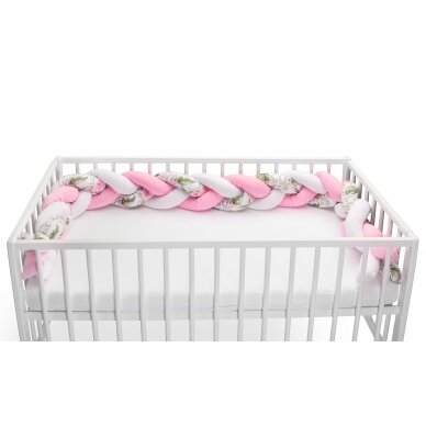 Sensillo bed bumper 210cm, pink, 2221 1