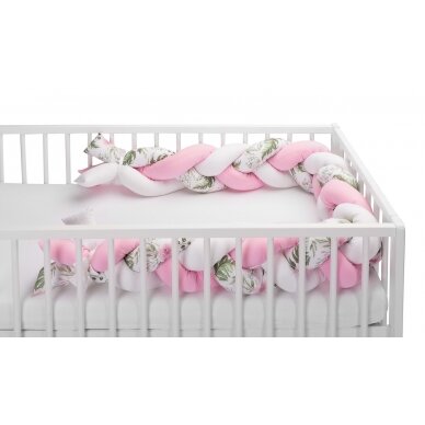 Sensillo bed bumper 210cm, pink, 2221 2