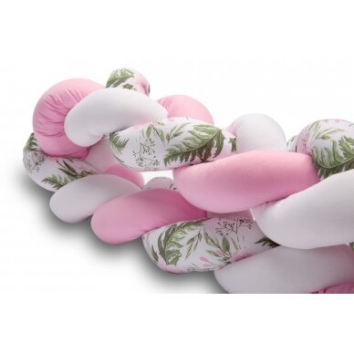 Sensillo bed bumper 210cm, pink, 2221 4