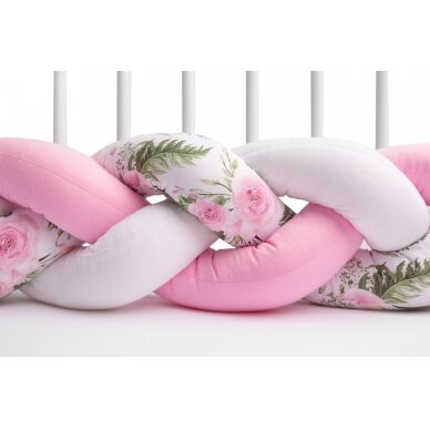 Sensillo bed bumper 210cm, pink, 2221