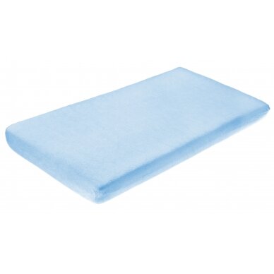 Frotte bed sheet waterproof with elastic band blue