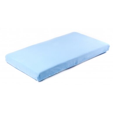 Frotte bed sheet Jersey with elastic band blue