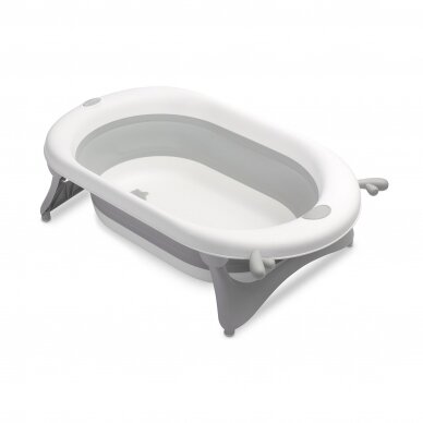 Foldable travel bath tub – grey