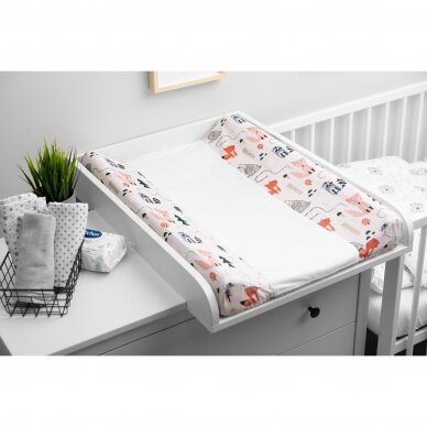 CHANGING PAD SHEET - FOXES, (50x70) 1