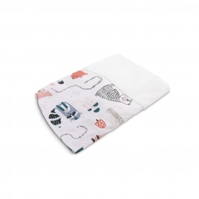 CHANGING PAD SHEET - FOXES, (50x70) 2