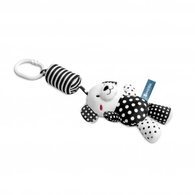 BLACK & WHITE STROLLER PENDANT, BEAR, 32cm 1