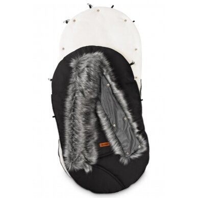 Eskimo Romper Bag – black/polar fleece 1