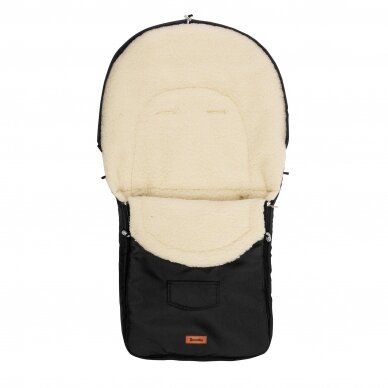 Stroller sleeping bag – wool black