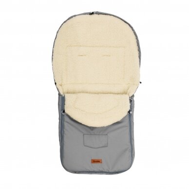 Stroller sleeping bag – wool light grey