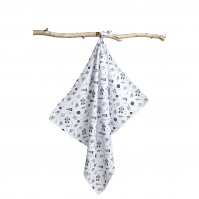 MUSLIN SWADDLE BLANKET – COSMOS, 70x80 1