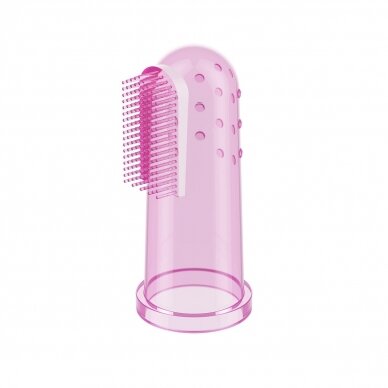 Baby toothbrush and gum massager,pink 723/03 3