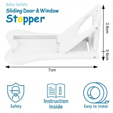 SIPO 2x baby safety window door stopper SBS-D11 3