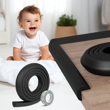 SIPO baby safety corner protection tape black SBS-T11-F2 3