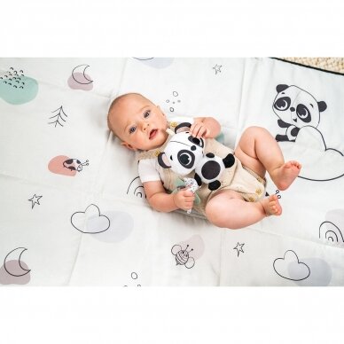 Tiny Love black & white décor panda take along rattle toy 2