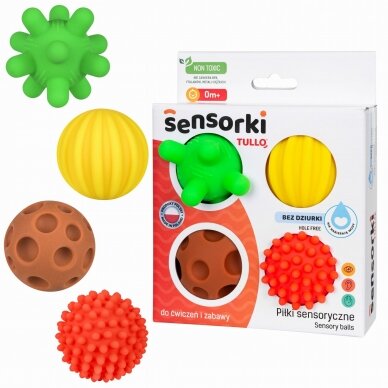 Tullo sensory balls 4 without holes pcs., 495