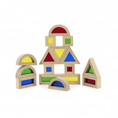 VIGA Large Color Blocks 16pcs Set 44565 1