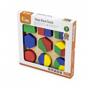 VIGA Shape Block Puzzle 58573 4