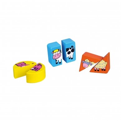 VIGA Shape Block Puzzle - Farm Animals 59585 1